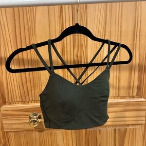 lululemon athletica Olive Green Strappy Bra